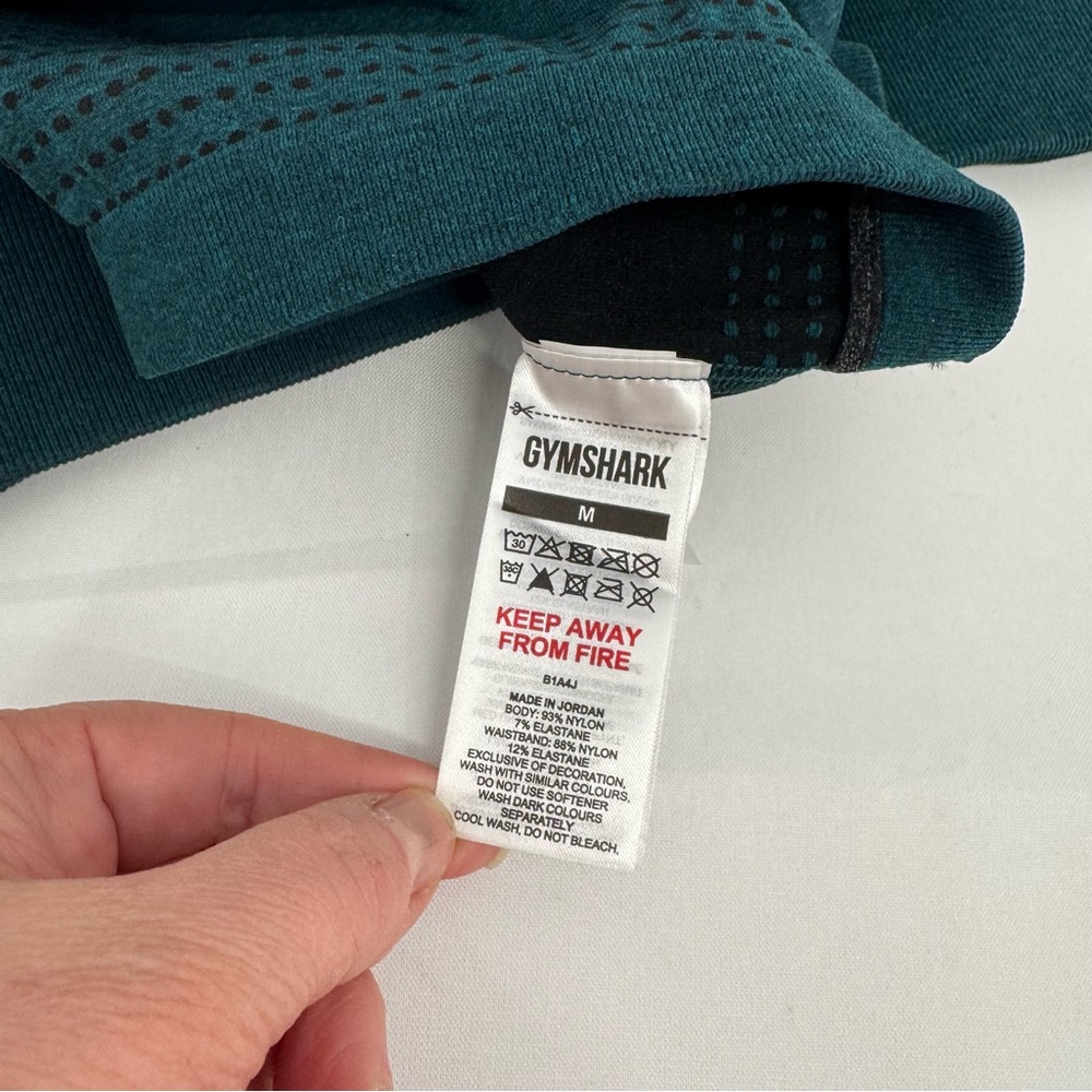 NWT Gymshark Women's Size M Body Fit Vital Seamless 2.0 Shorts Deep Teal - Picture 11 of 16